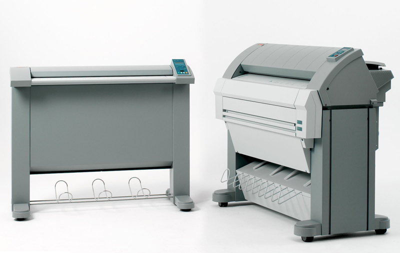 Grossformatdrucker schwarzweiss und Scanner